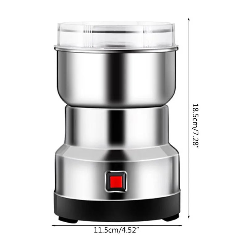Mini Electric Coffee & Spice Grinder – Kitchen Essential for Grinding Beans, Nuts & Spices