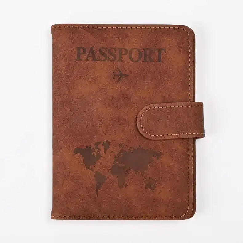 Leather Passport Holder, coffee