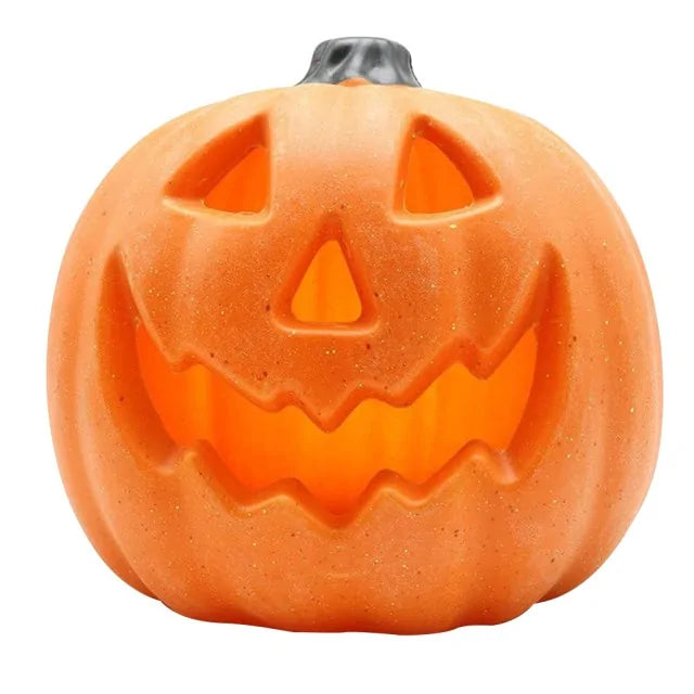 LED Pumpkin Lantern Night Light – Halloween Decor with Warm Glow
