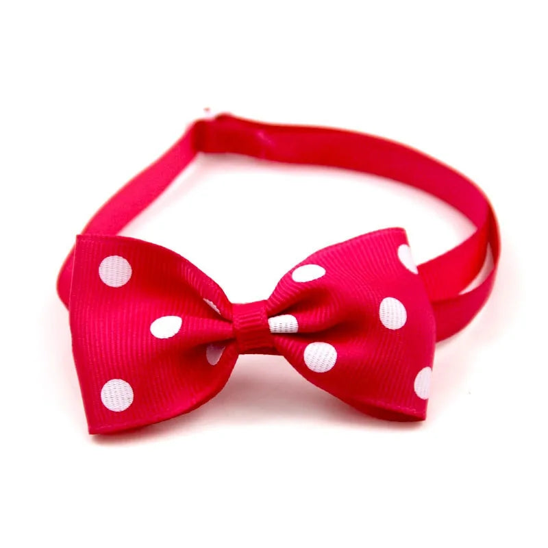 Holiday Pet Bow Collar - Festive and Stylish Accessory for Pets