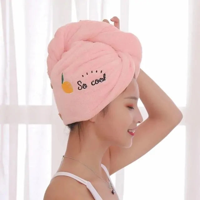 Gorro de ducha de microfibra para mujer