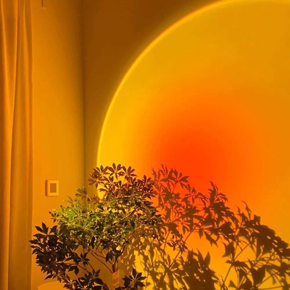 Sunset Rainbow LED Projector Night Light Lamp - Stylish Home Decor