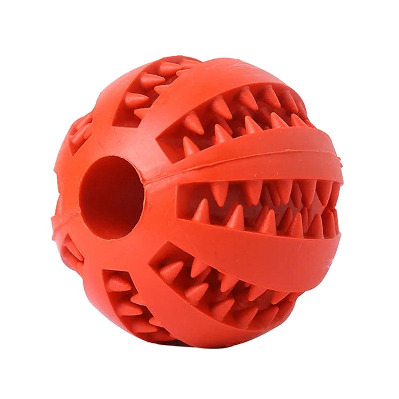 Dog Dental Chew Ball, red