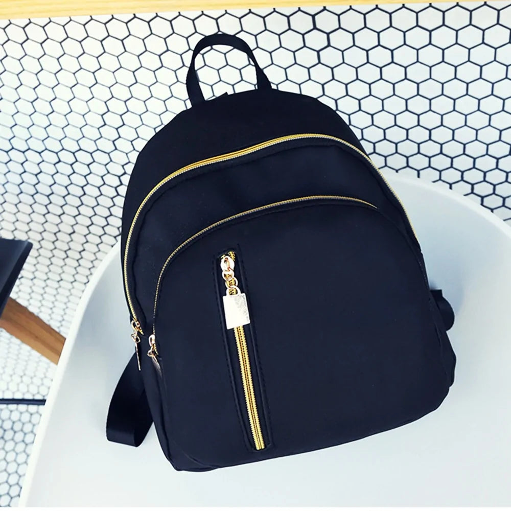 Black School Travel Mini Backpack