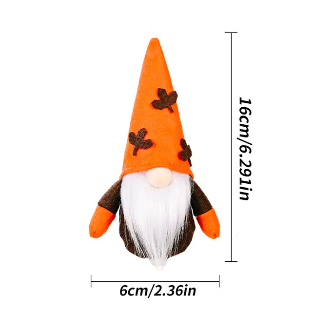 Dwarf Doll Ornaments – Gnome Pumpkin Sunflower Swedish Nisse Tomte Elf Plush for Autumn & Thanksgiving Decor
