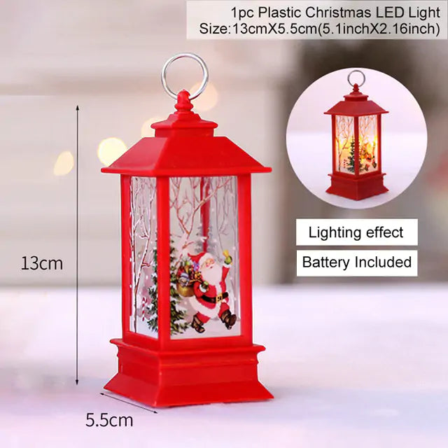 Christmas Lantern Light - Warm LED Glow for Holiday Decor