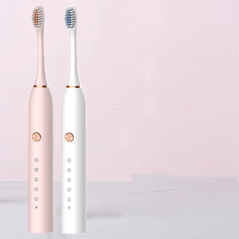 Rechargeable Electric Toothbrush, pink and white