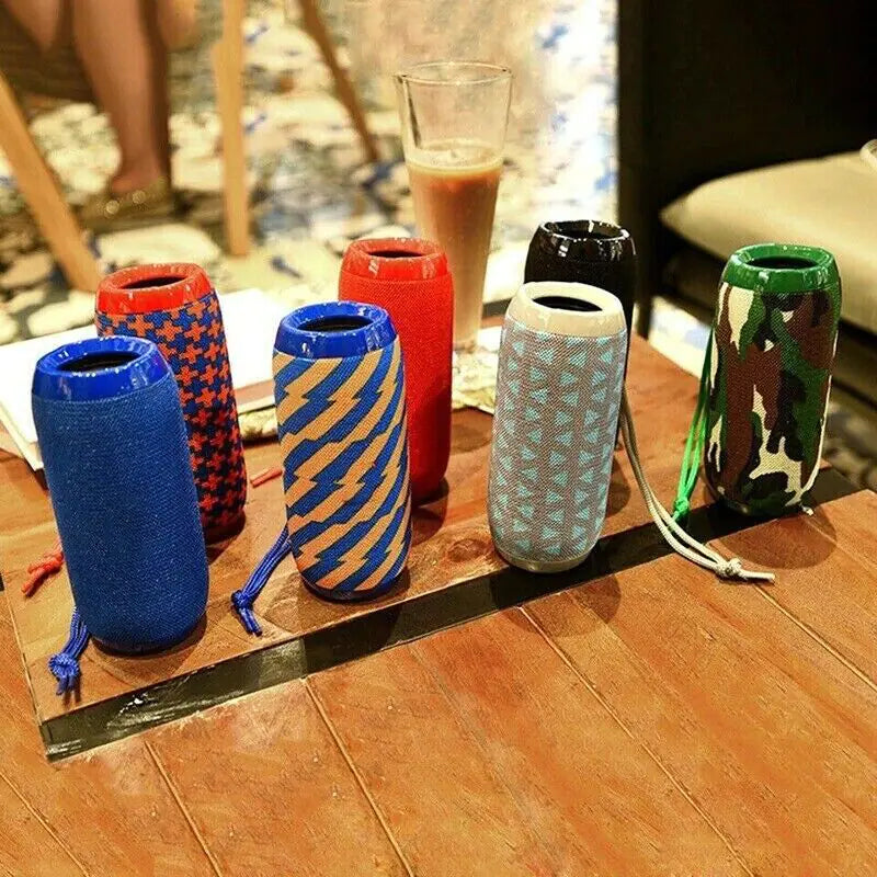 Bluetooth Speaker Wireless Waterproof Outdoor Stereo Bass USB/TF/FM Radio – Loud Sound & Durable