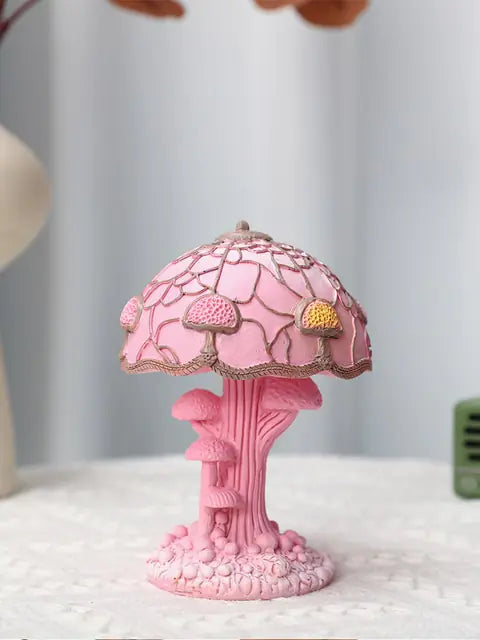 Creative Stained Plant Series Table Lamp – Colorful Resin Night Light