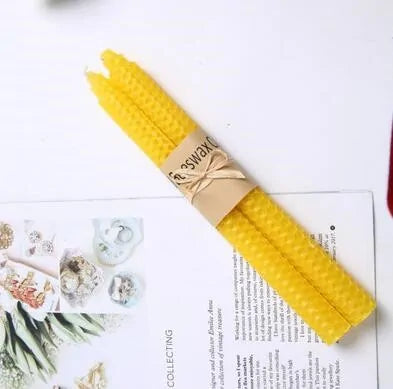 2pcs Nordic Beeswax Candles – Natural Handmade Home Decor