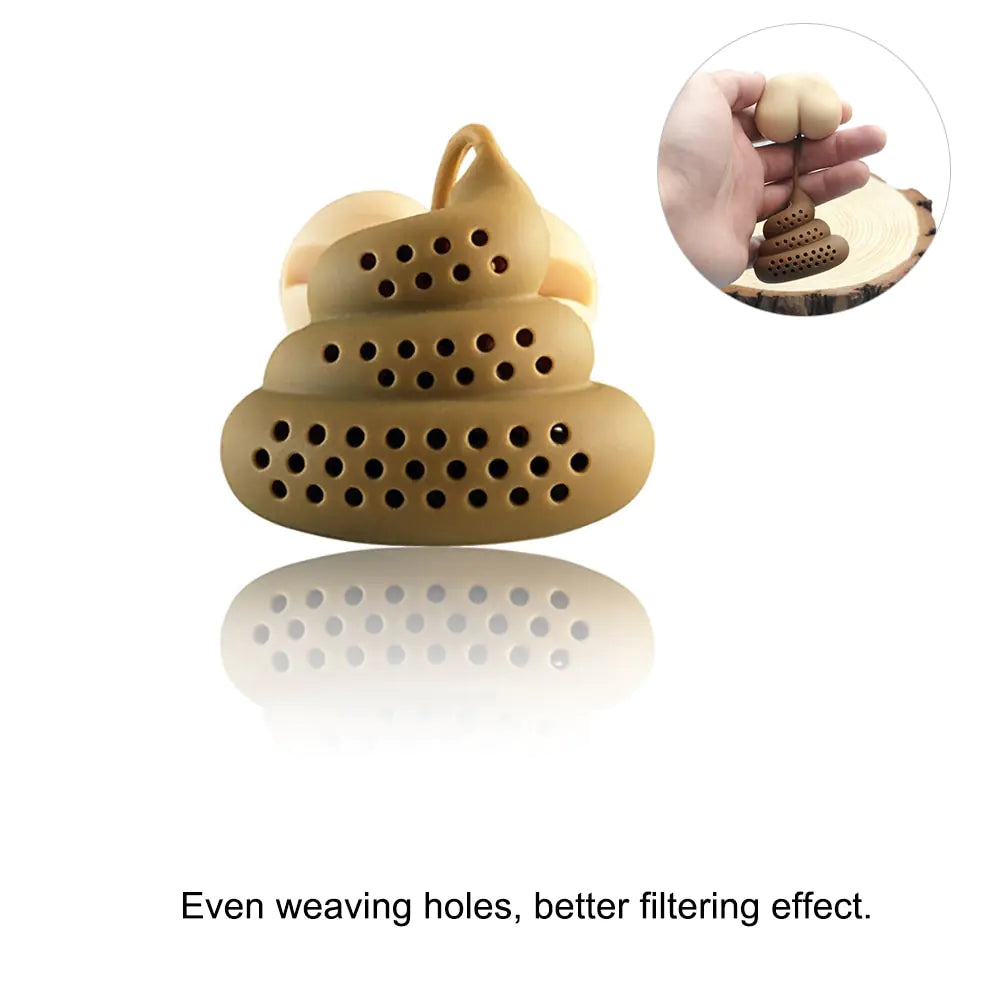 Funny Poop Design Silicone Tea Infuser – Reusable & Eco-Friendly Tea Brewing