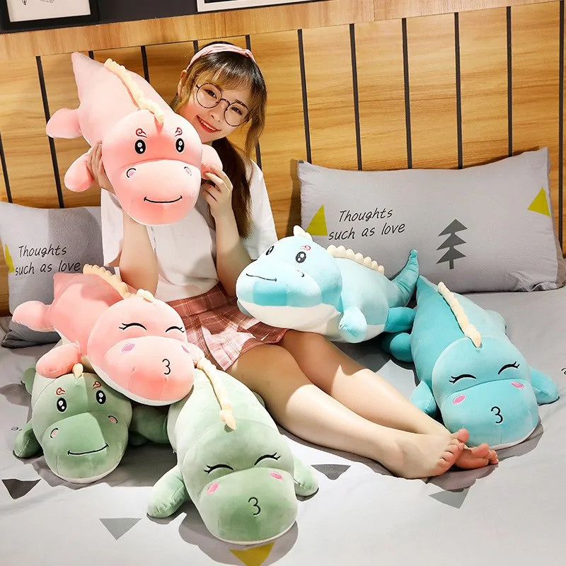 Large Dinosaur Plush Toy - Cozy, Cute, and Perfect for Cuddles