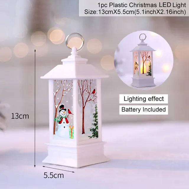 Christmas Lantern Light - Warm LED Glow for Holiday Decor