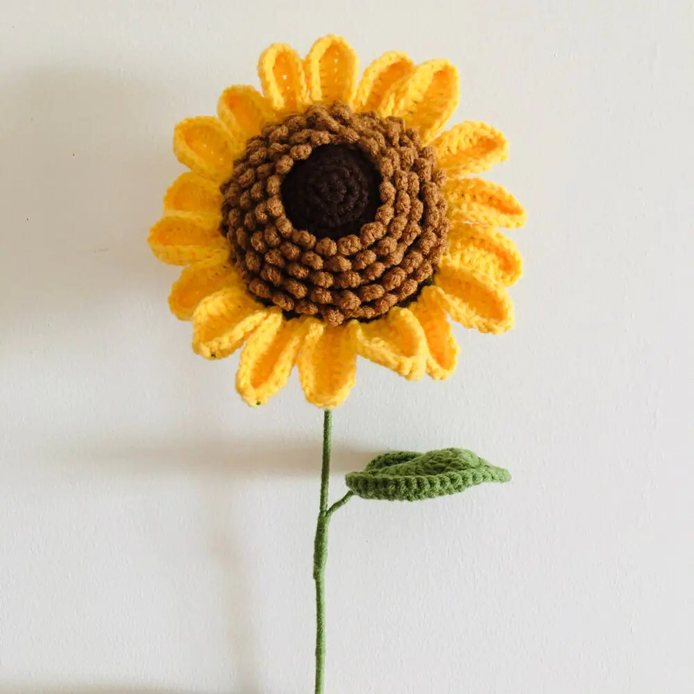 Handmade Crochet Sunflower – Charming Addition to Your Home Decor