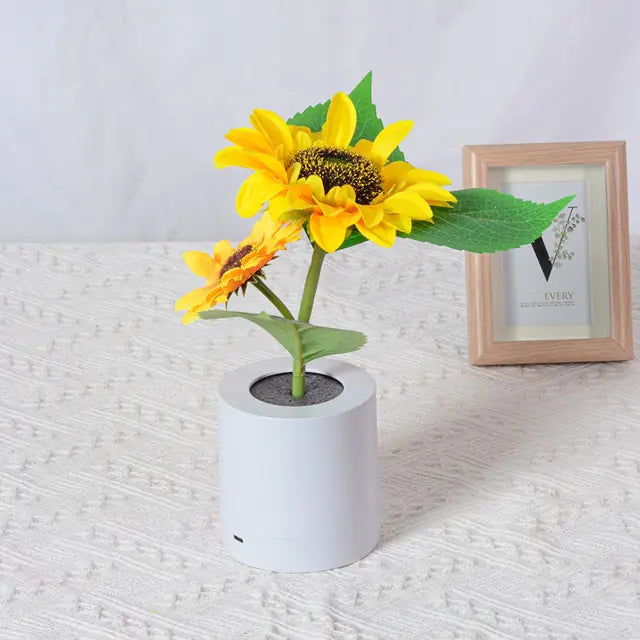 Creative Stained Plant Series Table Lamp – Colorful Resin Night Light