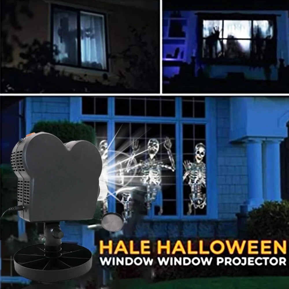 Halloween and Christmas Holographic Projector for Spooky and Festive Decorations