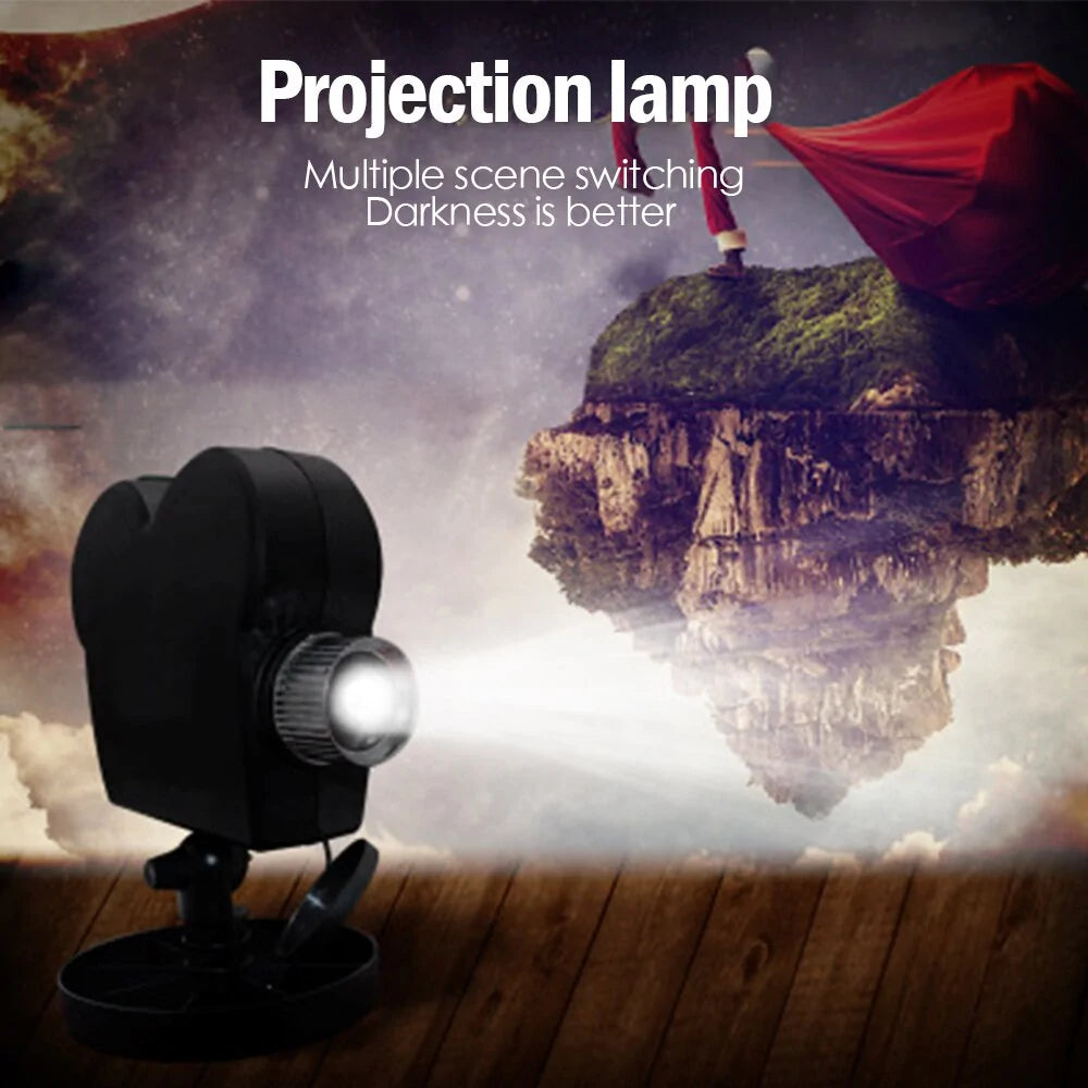 Halloween and Christmas Holographic Projector for Spooky and Festive Decorations