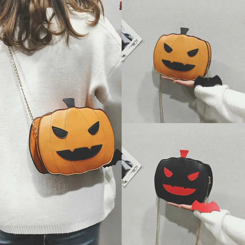 Pumpkin Jack O' Lantern Halloween Shoulder Bag – Stylish & Practical