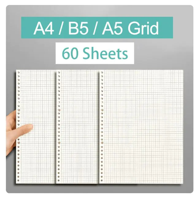 Clear Cover Notebook, grid paper