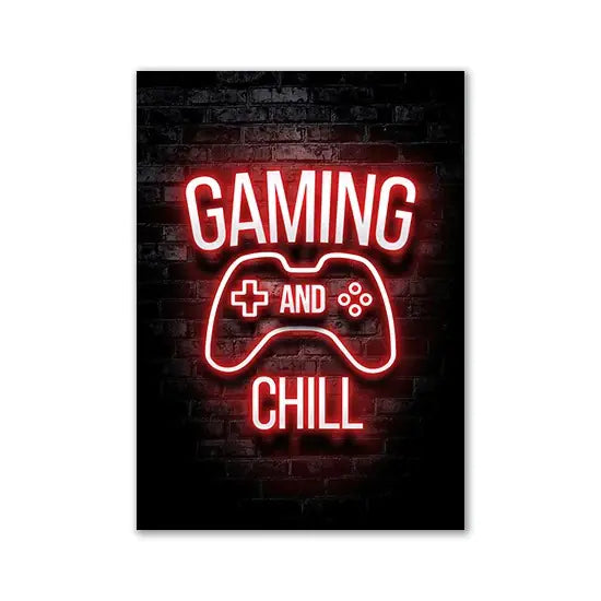 Game Room Decor Wall Posters – Level Up Your Space with Fun & Style