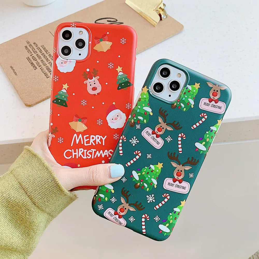 Christmas Reindeer iPhone Case Festive Holiday Phone Protection