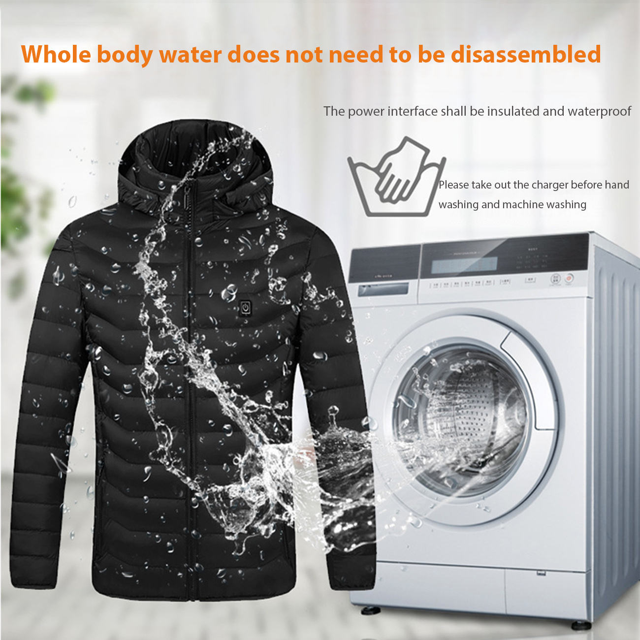 Heated Jacket with 19 Heat Zones & Adjustable Settings for Ultimate Comfort