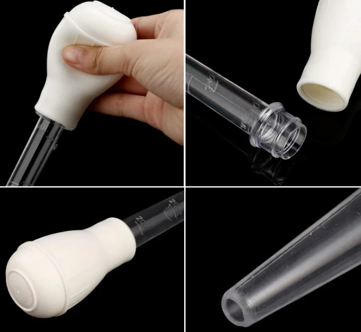 2 PCS Meat & Poultry Baster - Heat Resistant BPA Free 30ML Syringe for Turkey and Meat