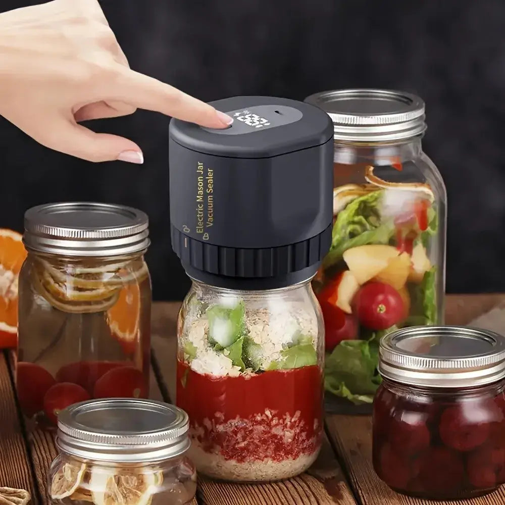 Electric Mason Jar Vacuum Sealer – Preserve Freshness and Extend Shelf Life