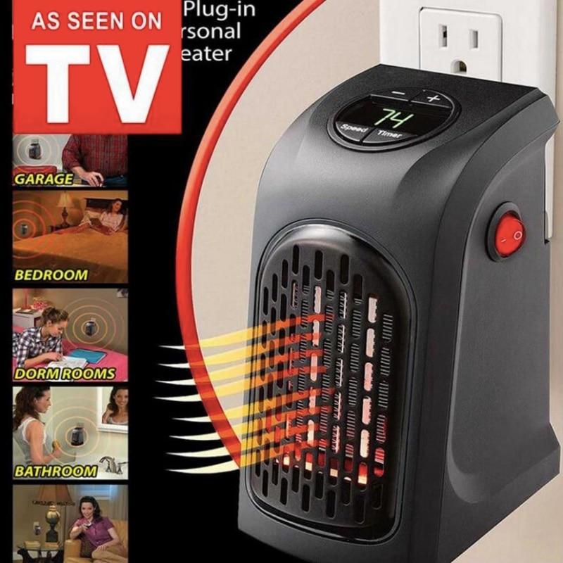 Digital LED Display Electric Wall Heater Plug with Ventilator – Energy Efficient, Space-Warming Comfort
