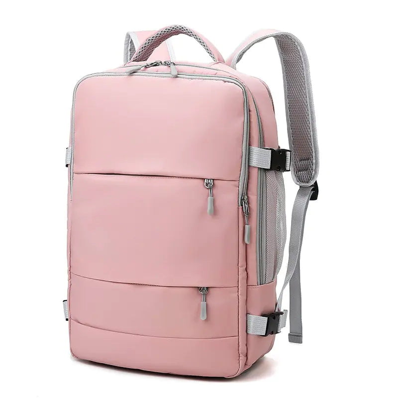 Travel Essentials Backpack, diagonal left view