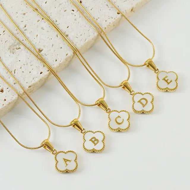 Clover Bracelets & Necklace | Personalized A-Z Letters for Customization