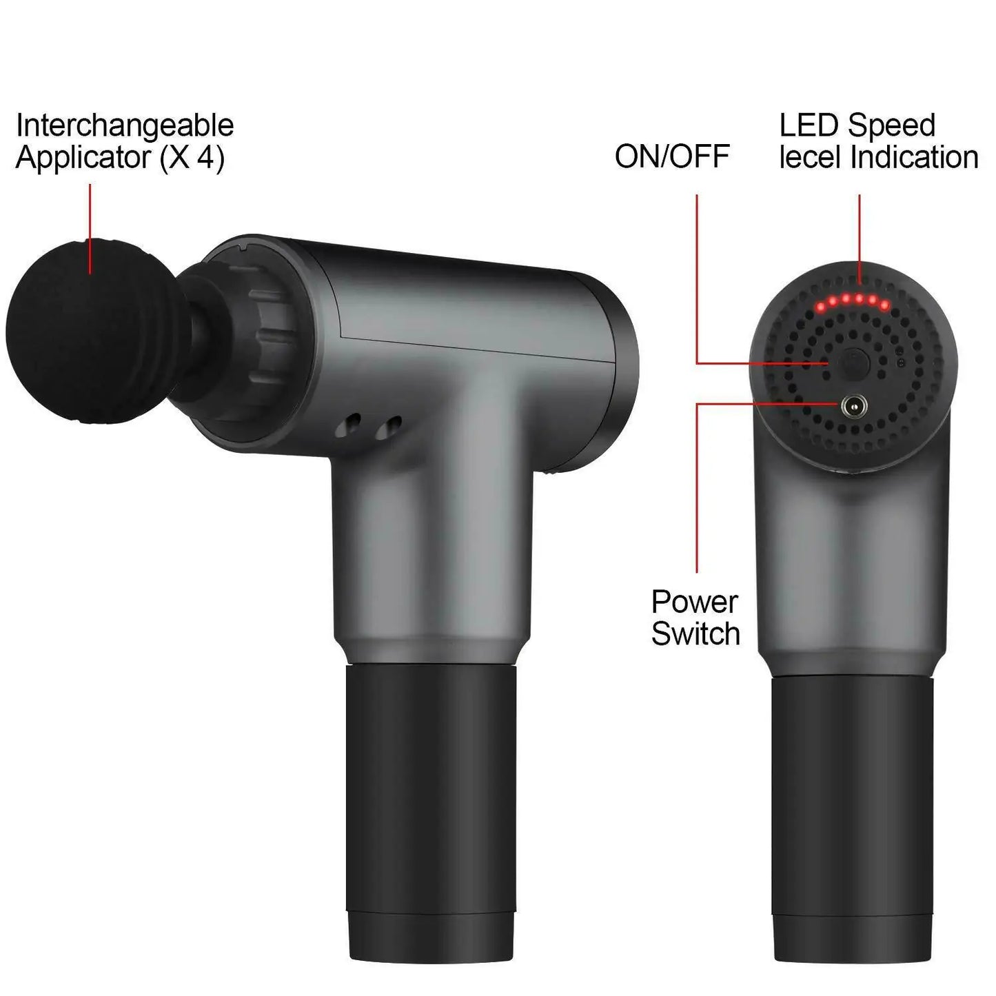 Massage Gun Percussion Massager – Deep Tissue Relief with 6 Speeds
