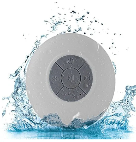 Waterproof Shower Speaker, white