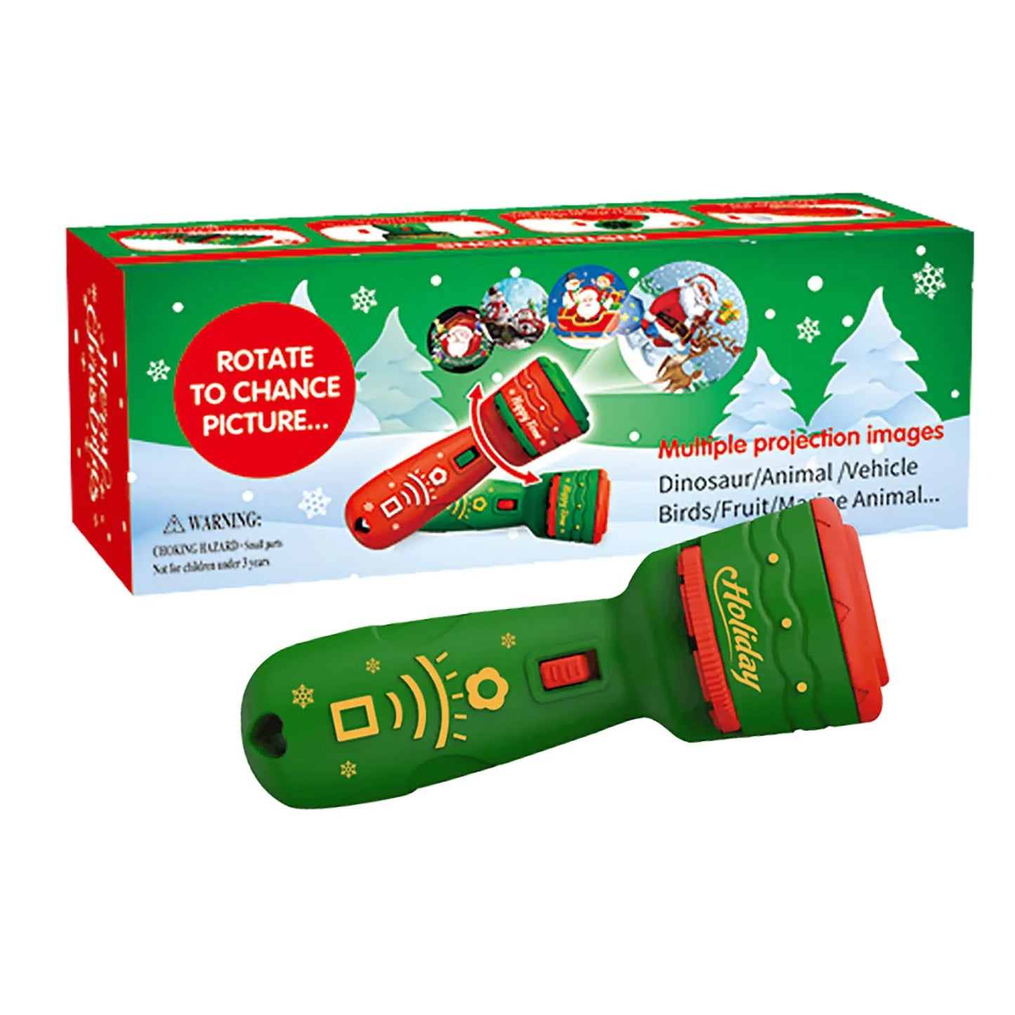 Christmas Flashlight Projection - Holiday Projector with 21 Fun Patterns