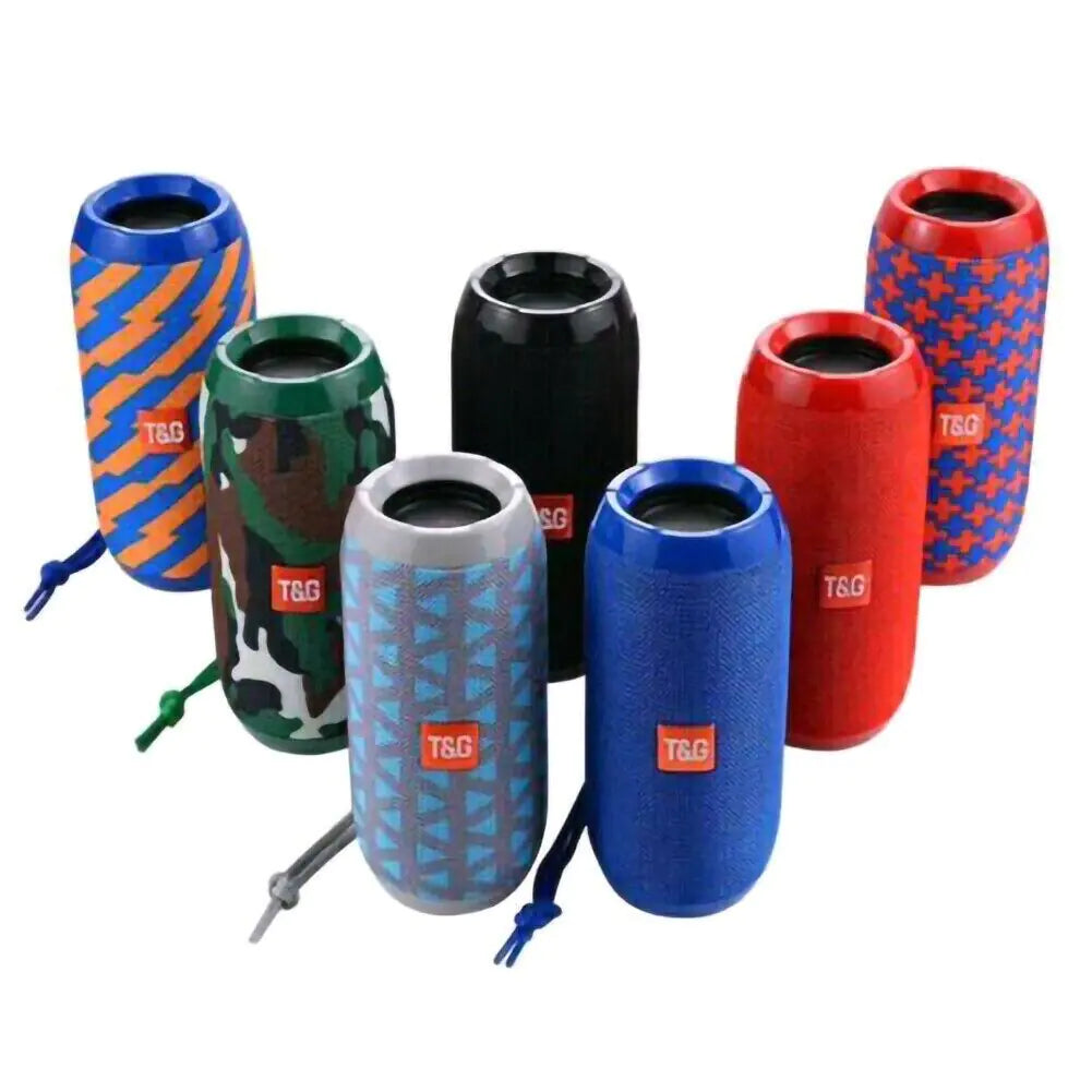 Bluetooth Speaker Wireless Waterproof Outdoor Stereo Bass USB/TF/FM Radio – Loud Sound & Durable