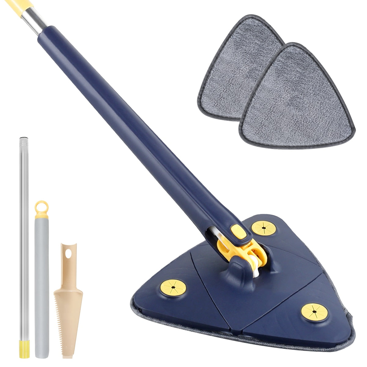 Self-Squeeze Triangular Mop – Effortless Cleaning for Tight Spaces