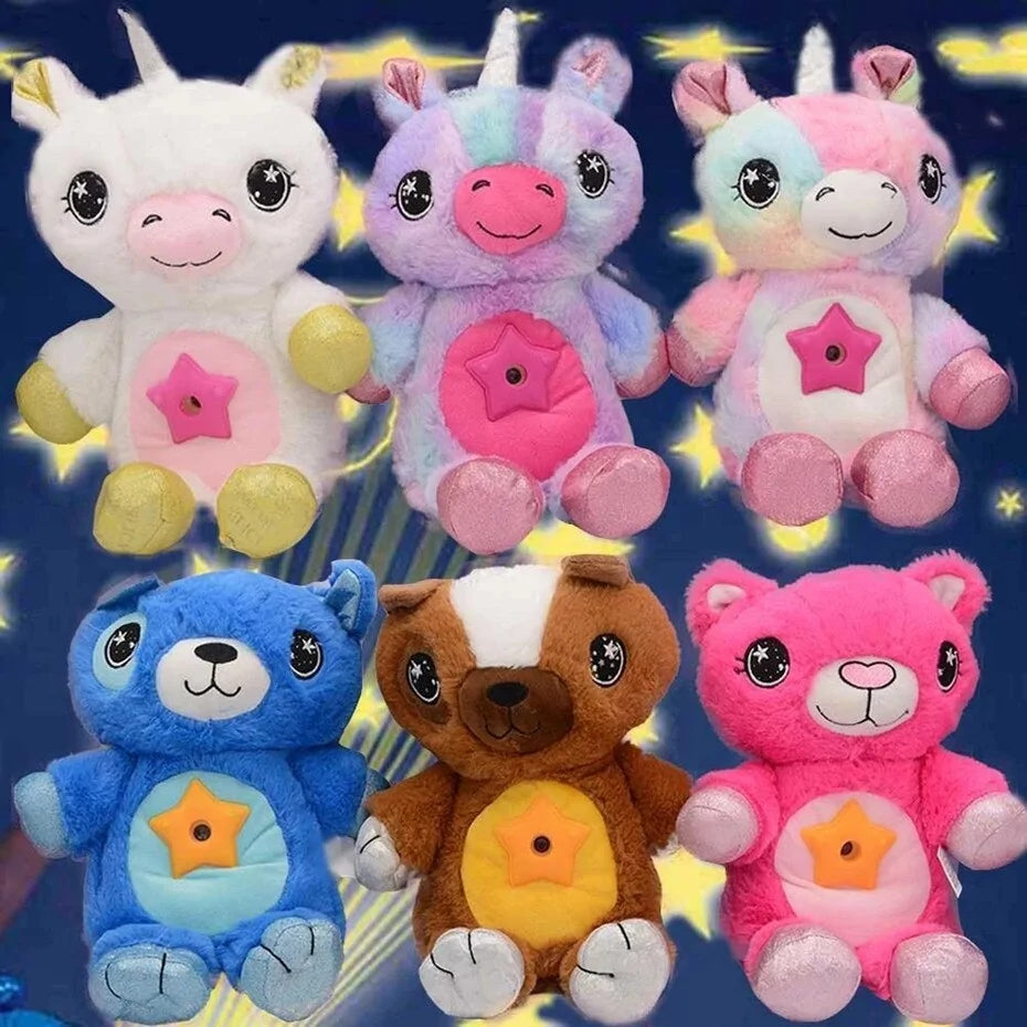 Plush Toy Galaxy Projector: Starry Sky & Cuddly Comfort