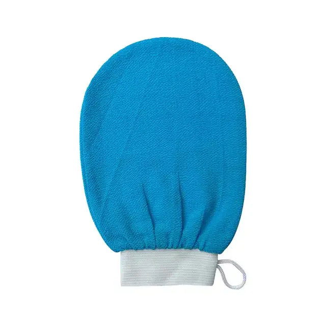 Exfoliating Shower Gloves, blue