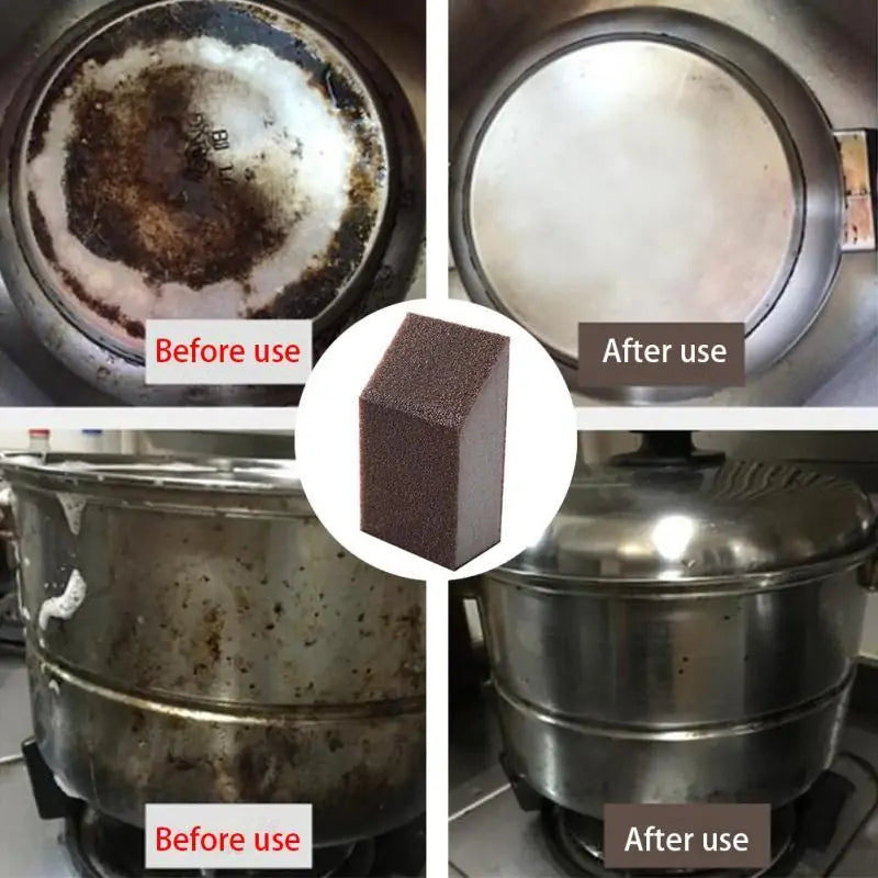 Magic Eraser Sponge before and after images