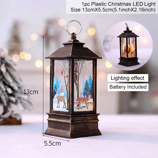 Christmas Lantern Light - Warm LED Glow for Holiday Decor