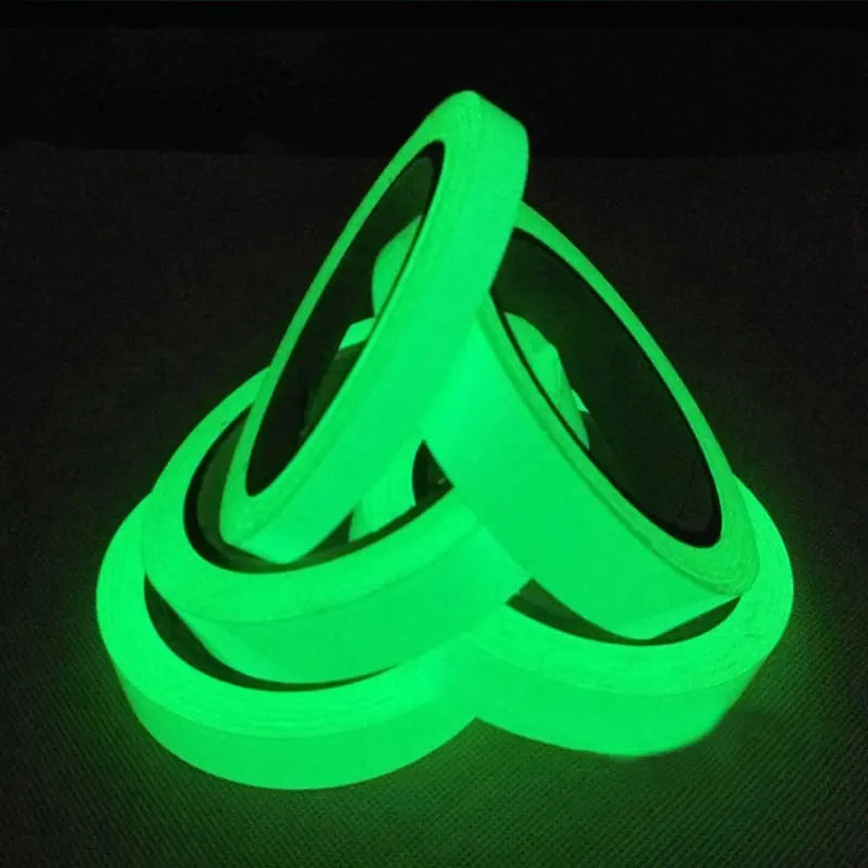 Glow In The Dark Tape in circles on the floor