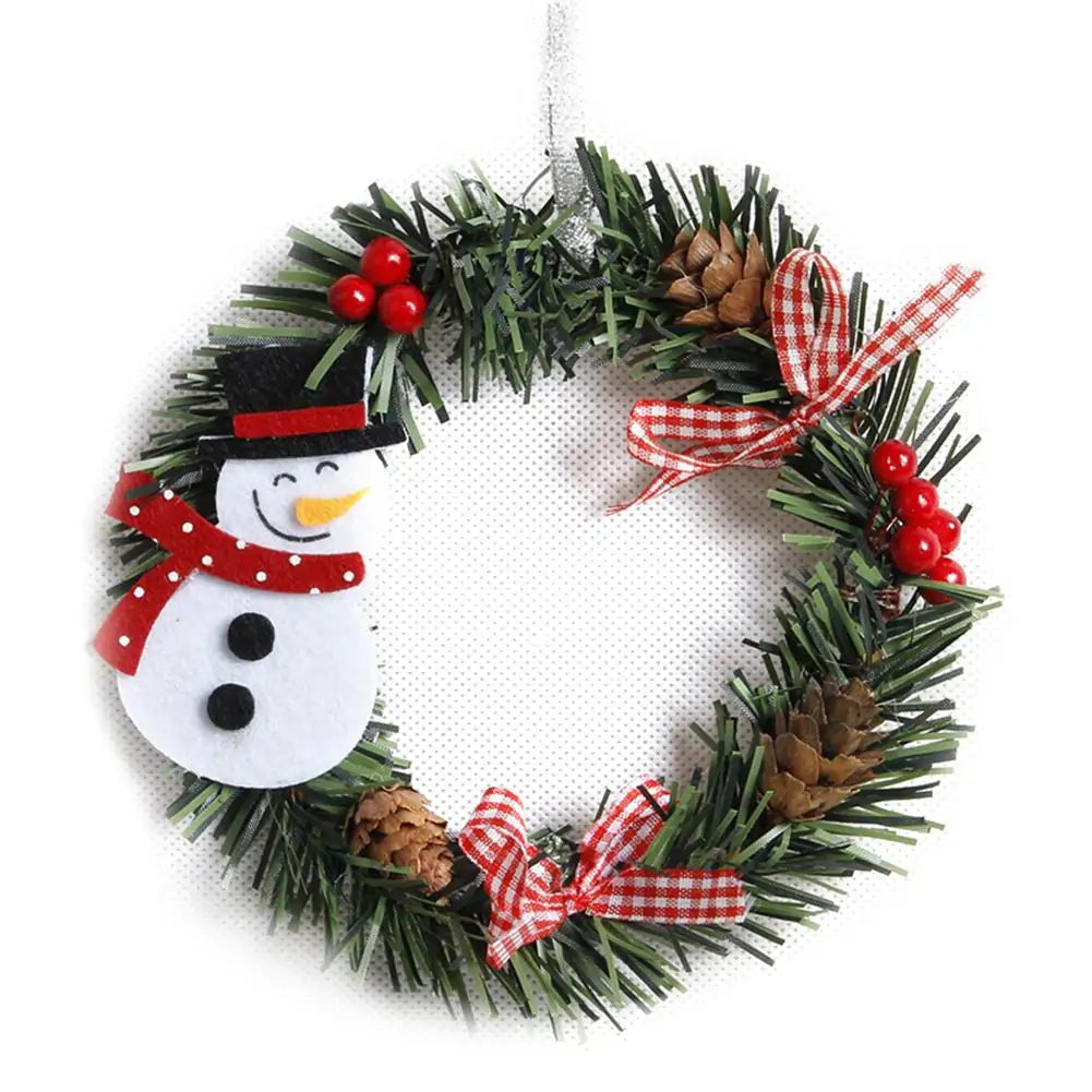 Rustic Wood Christmas Wreath with Pinecones & Berries for Holiday Decor