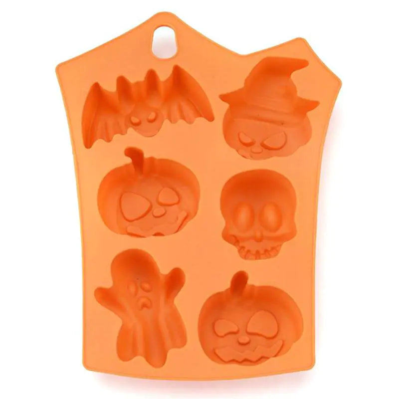 Halloween Pumpkin Ghost Bat Skeleton Cake Mold for Perfect Seasonal Treats