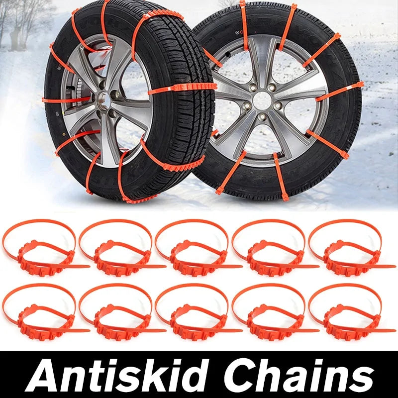 Anti-Skid Snow Tire Chain - Single Pack for Winter Driving Safety