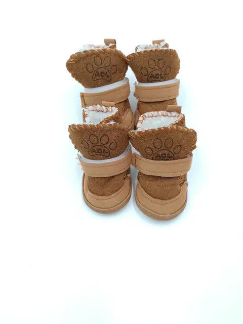 Pet Snow Boots – Cozy Cashmere Cotton Winter Boots for Dogs