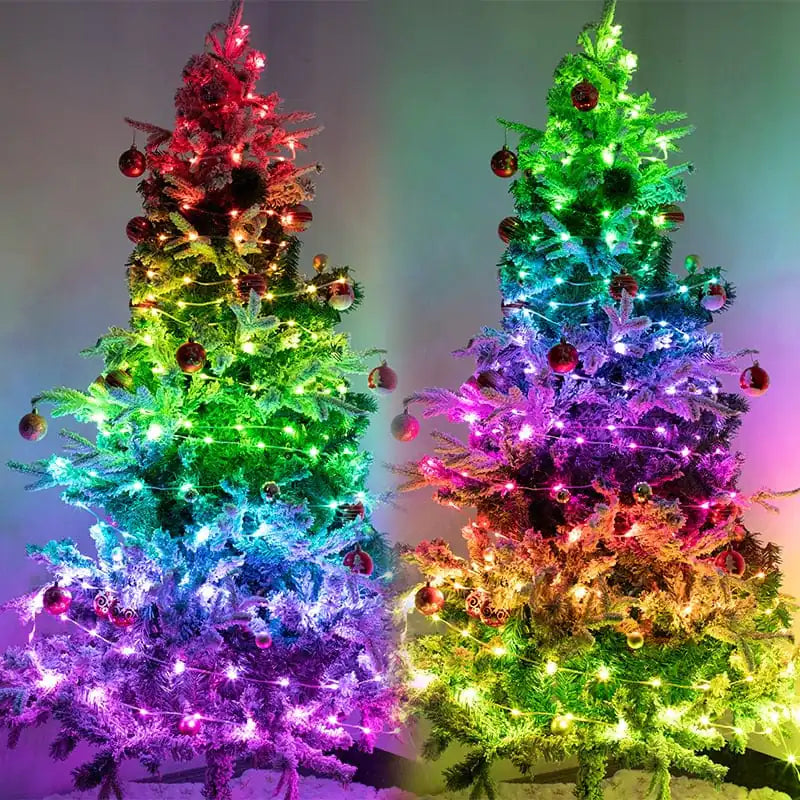Customizable Christmas Lights Chain - 18 Million Colors & 29+ Designs