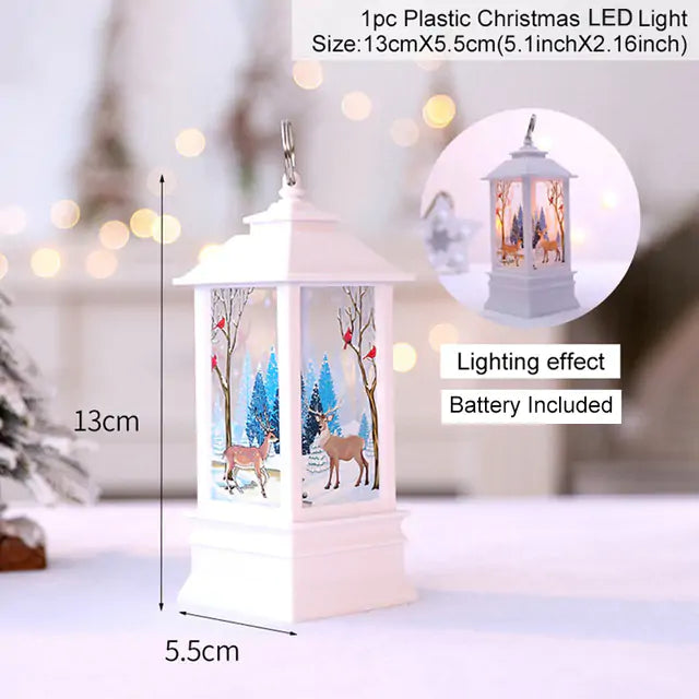 Christmas Lantern Light - Warm LED Glow for Holiday Decor
