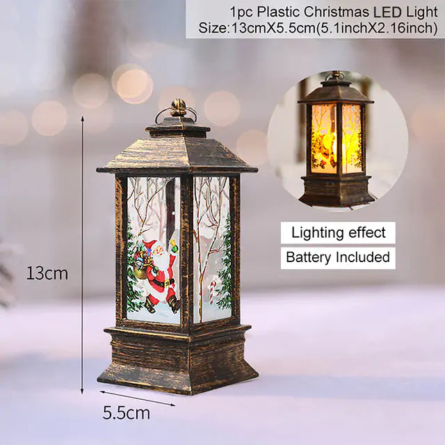 Christmas Lantern Light - Warm LED Glow for Holiday Decor