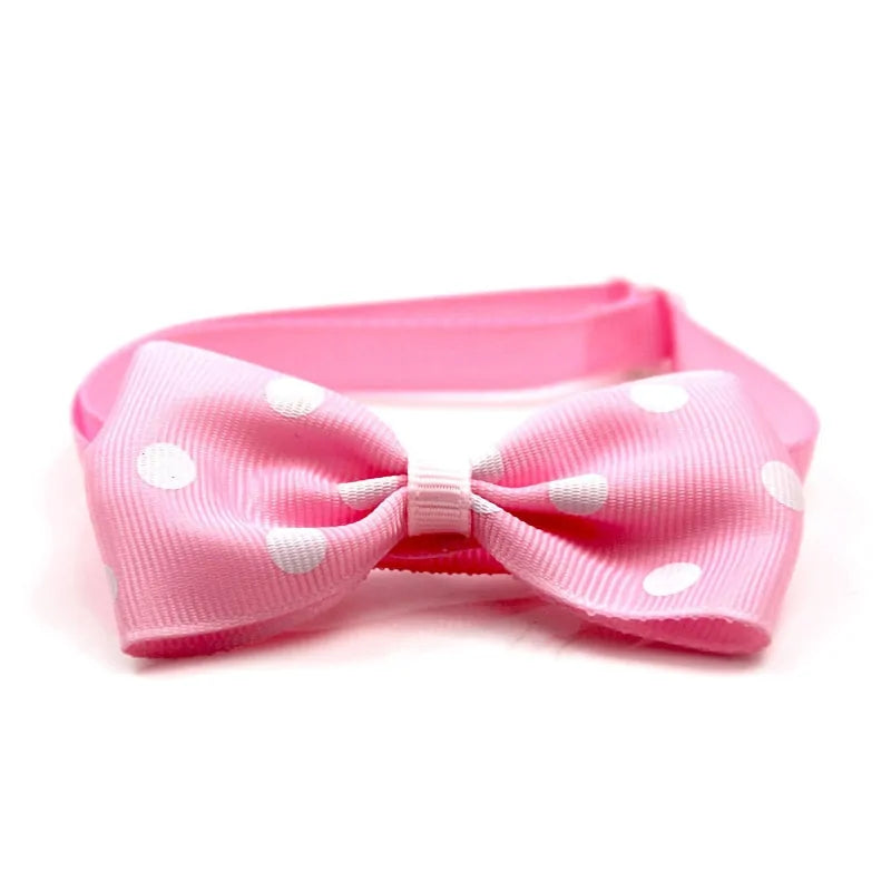 Holiday Pet Bow Collar - Festive and Stylish Accessory for Pets
