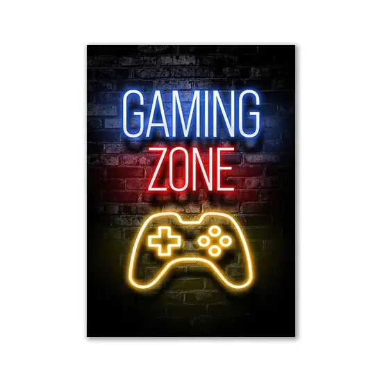 Game Room Decor Wall Posters – Level Up Your Space with Fun & Style